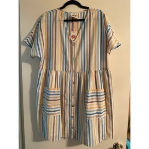NWT entro striped dress